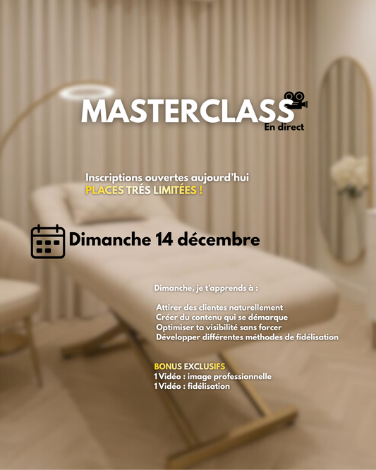 INSCRIPTION MASTERCLASS