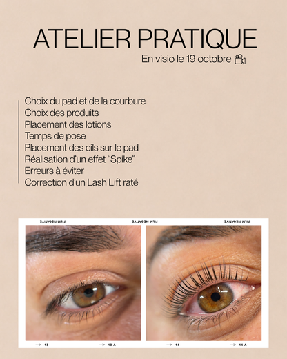 Atelier pratique Lash lift : 19 octobre