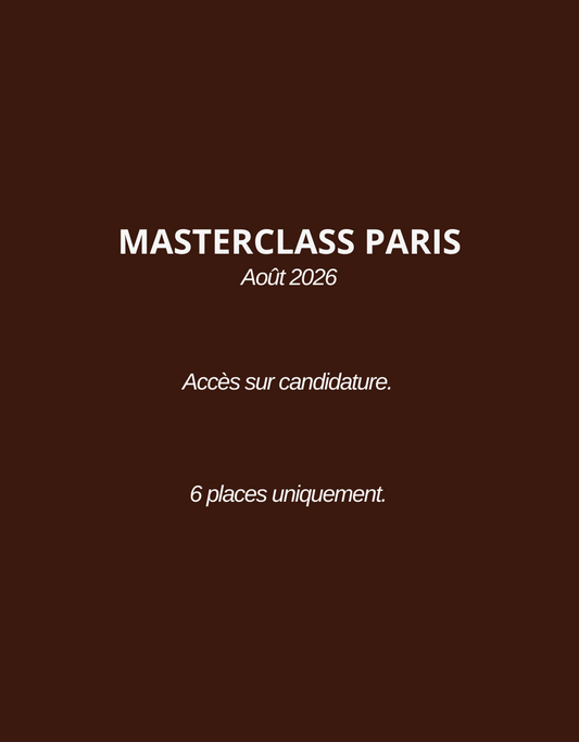 Candidature – Masterclass Paris • Août 2026
